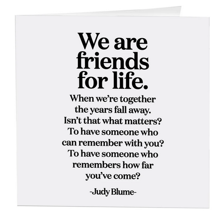 Quotable Card - Friends For Life, FR