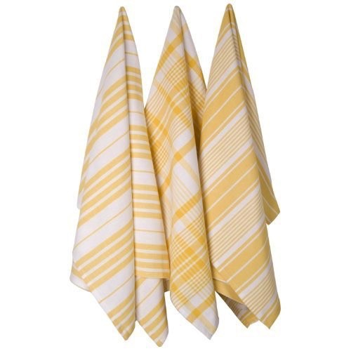 Now Designs Jumbo Dishtowel Set, 3pc Lemon