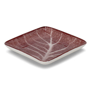 Savoy Red Square Plate 12cm