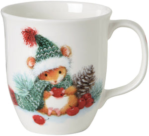 IHR Bone China Mug, Barney The Christmas Mouse 12oz