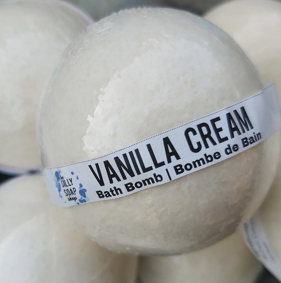 Vanilla Cream Fizzy Bath Bomb, 90g