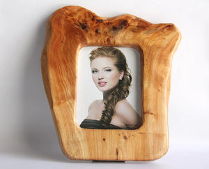 Hand-Crafted Root Wood Live Edge Picture Frame - 8"