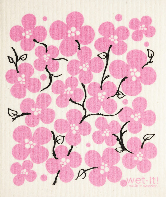 Cherry Blossom Wet-It Swedish Dishcloth