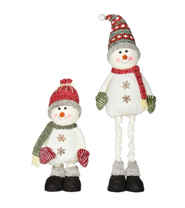 Flexible Leg Standing Snowman, 28 to 42", Assorted