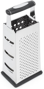Fox Run Box Grater, 4 Sided 18/8 Stainless Steel