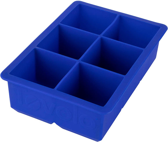 Tovolo King Silicone Ice Cube Tray, Stratus Blue