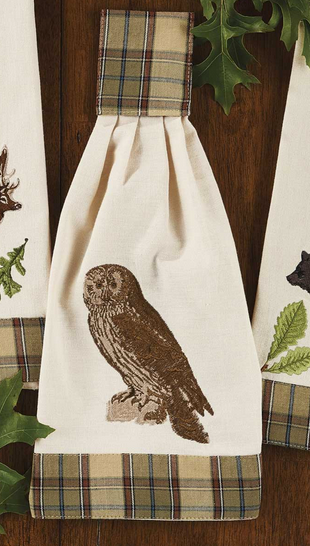 Park Designs Tie Towel, Sequoia (Owl)