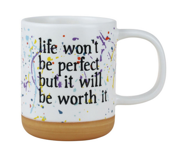 ONIM Mug - Life Won't Be Perfect Splatter Mug, 16oz
