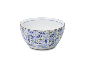 Mebae Japanese 5" Porcelain Flat Bottom Bowl