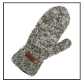 Rocky Mountain Outfitters Mittens, Mixed Light Greys