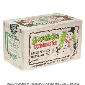 Wood Box, Snowman Christmas Black Tea,25 Teabags