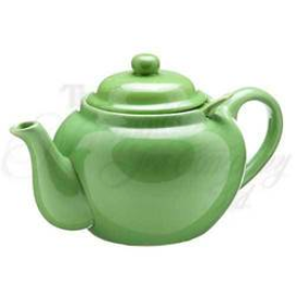 Metropolitan Glazed Ceramic Teapot, 3 Cup - Mojito Lime