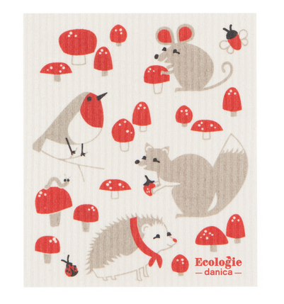 Ecologie Swedish Dishcloth, Toadstool Time