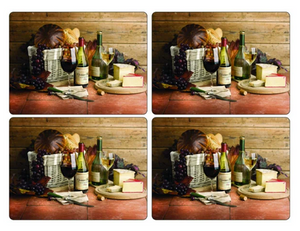 Pimpernel Cork-Backed Placemat Set, 4pc - Artisanal Wine