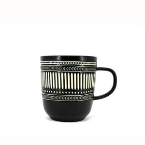 BIA Batik Mug, Black 13oz