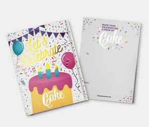 InstaCake Card - Let's Celebrate! - Vanilla