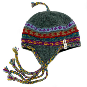 Hamro Knitted Earflap Ski Hat, Carnaval