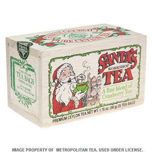 Wood Box, Santa's Workshop Black Tea, 25 Teabags