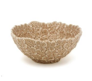 BIA Bouquet Textured Bowl, 4.75" Taupe