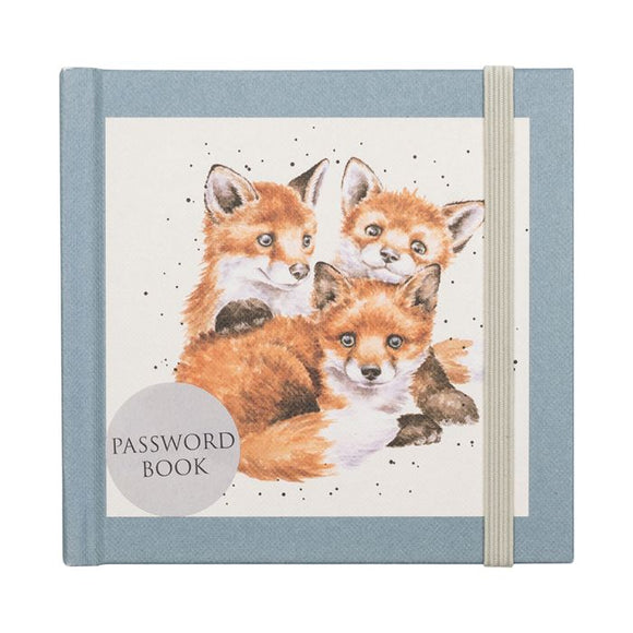 Wrendale UK Password Book, Snug as a Cub (Fox)