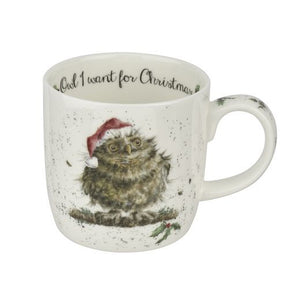 Wrendale Mug: Owl I Want For Christmas 11oz