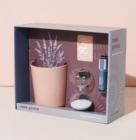 Modern Sprout 'Seek Peace' Lavender Gift Set