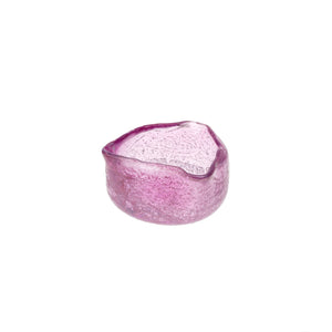 Indaba Roca Glass Votive, Small - Lavender