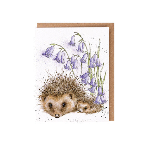 Wrendale Wild Bud Card, Love And Hedgehugs