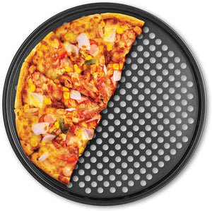 Fox Run Pizza Crisper, Perforated Non-Stick Carbon Steel 14"