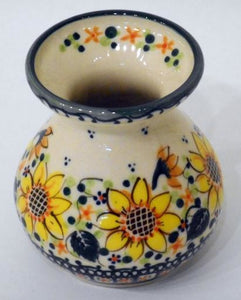 Vase, Short, 9.5cm, Sunflower