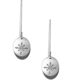 Winterchild, Silver Oval Earrings