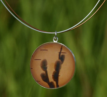 Birch Dreams Pussy Willow Necklace