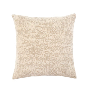 Indaba Astra Chenille Pillow, Natural 20x20"