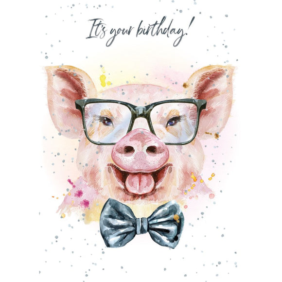 BD / Pig Out Birthday Card