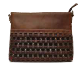 Rugged Earth Small Woven Leather Purse, Style 199039