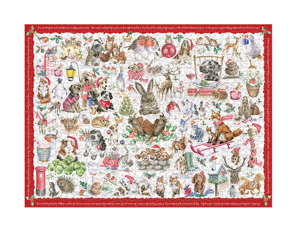 Wrendale Country Set Christmas 1000 Piece Puzzle