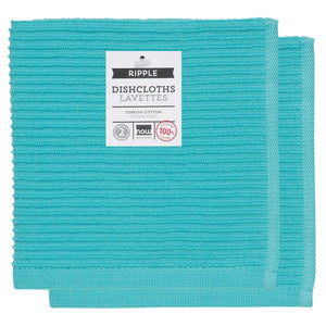 Now Designs Ripple Dishcloth Set, 2pc - Bali Blue