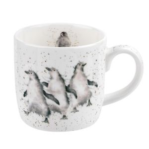 Wrendale Mug: Out on the Town 11oz (Penguins)