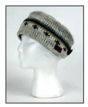 Rocky Mountain Outfitters Headband, Grey w/ Black Stripe Style 1001