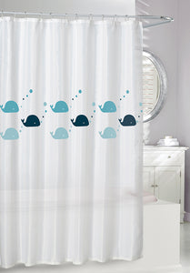 Whales 'Eco' Shower Curtain, 70x72"
