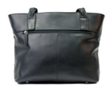 Rugged Earth Black Leather Purse, Style 188025