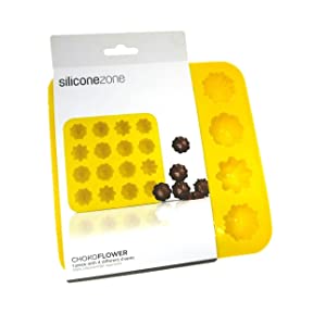 Silicone Zone ChokoFlower Mould/Ice Tray, Yellow