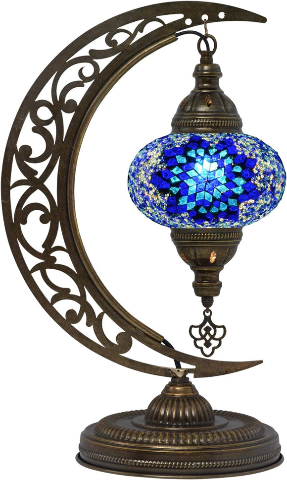 Mosaic Moon Table Lamp