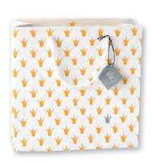 Little Crowns Gift Bag, 25x10x25cm