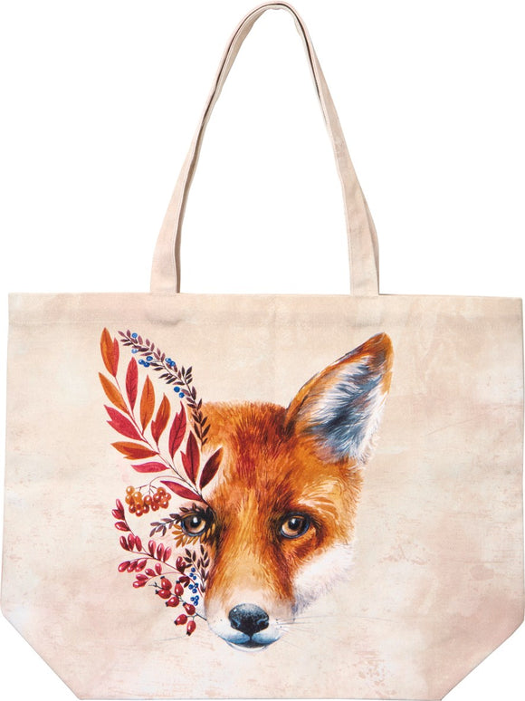 IHR Canvas Tote Bag, Fall Fox