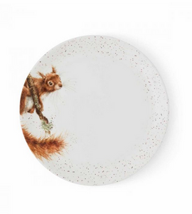 Wrendale UK Treetop Redhead (Squirrel) Dinner Plate, 8" (Single)
