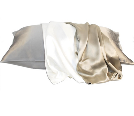Posh Mulberry Silk Pillowcase, White - King Size