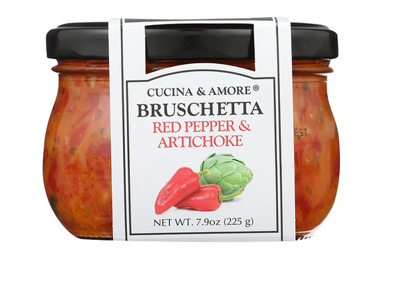 Cucina & Amore Piquilo Pepper & Artichoke Bruschetta, 224g