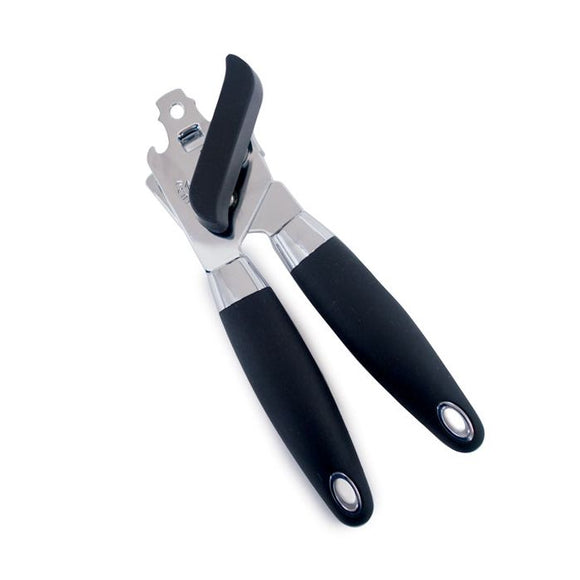 NorPro Can Opener, S/S w/Black Grip Handles