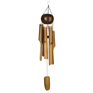 Whole Coconut Bamboo Chime - Large